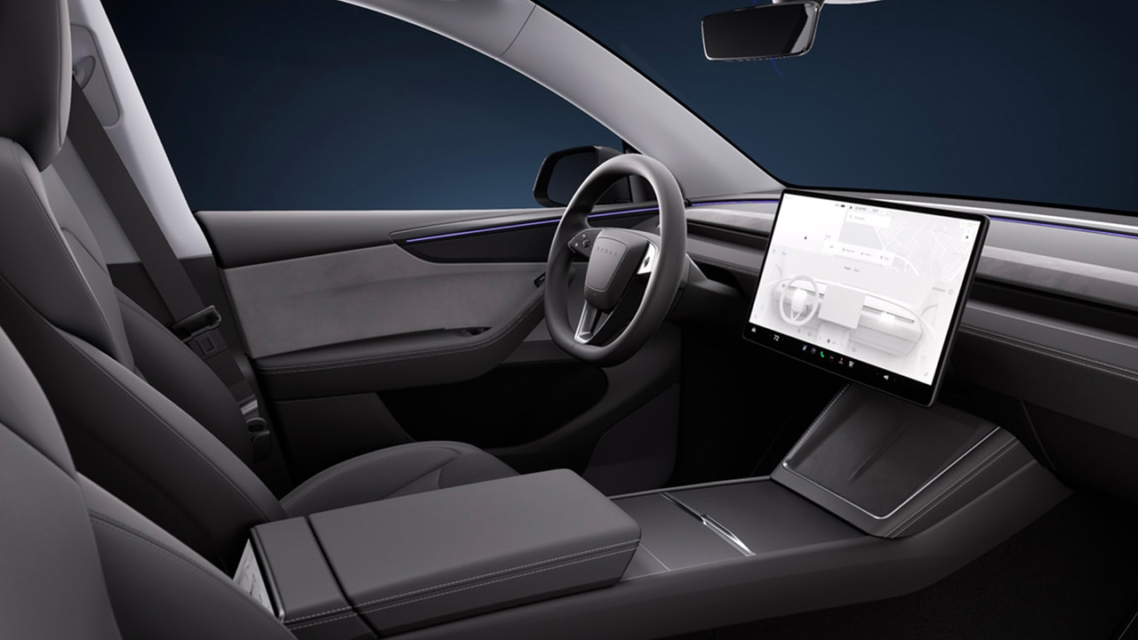 Tesla Model Y interieur opgefrist Tesla Model Y interieur opgefrist