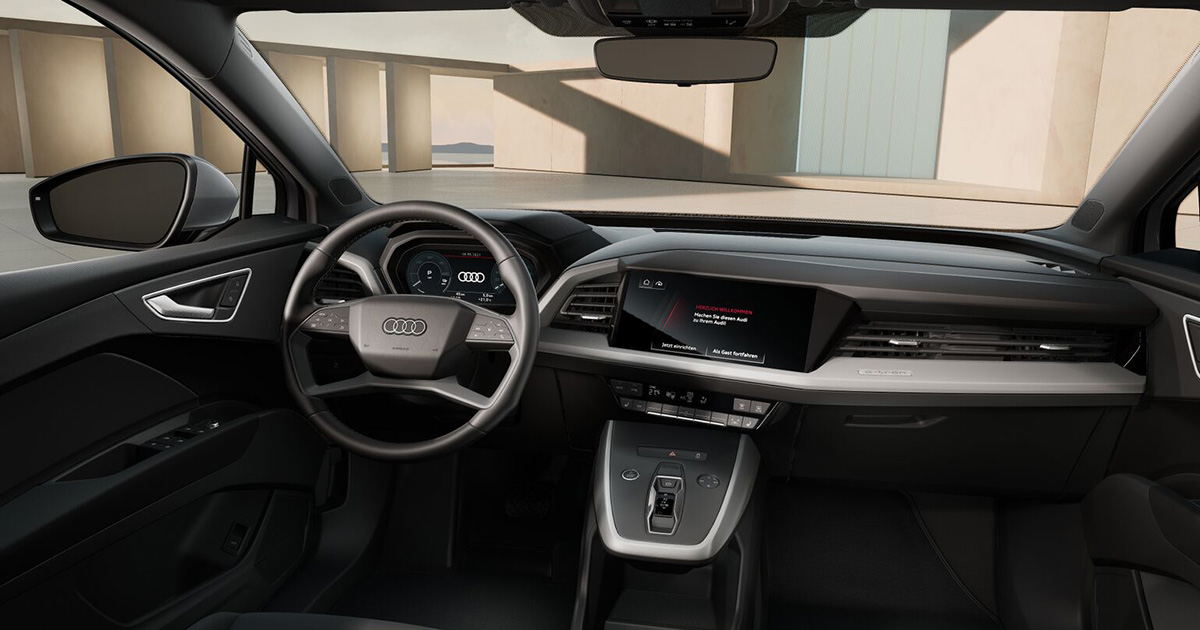 Interieur van de Audi Q4 e-tron Interieur van de Audi Q4 e-tron