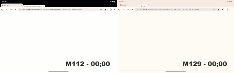 Vergelijking van de laadsnelheid van webpagina's in Chrome versie M112 en Chrome versie M129 Vergelijking van de laadsnelheid van webpagina's in Chrome versie M112 en Chrome versie M129