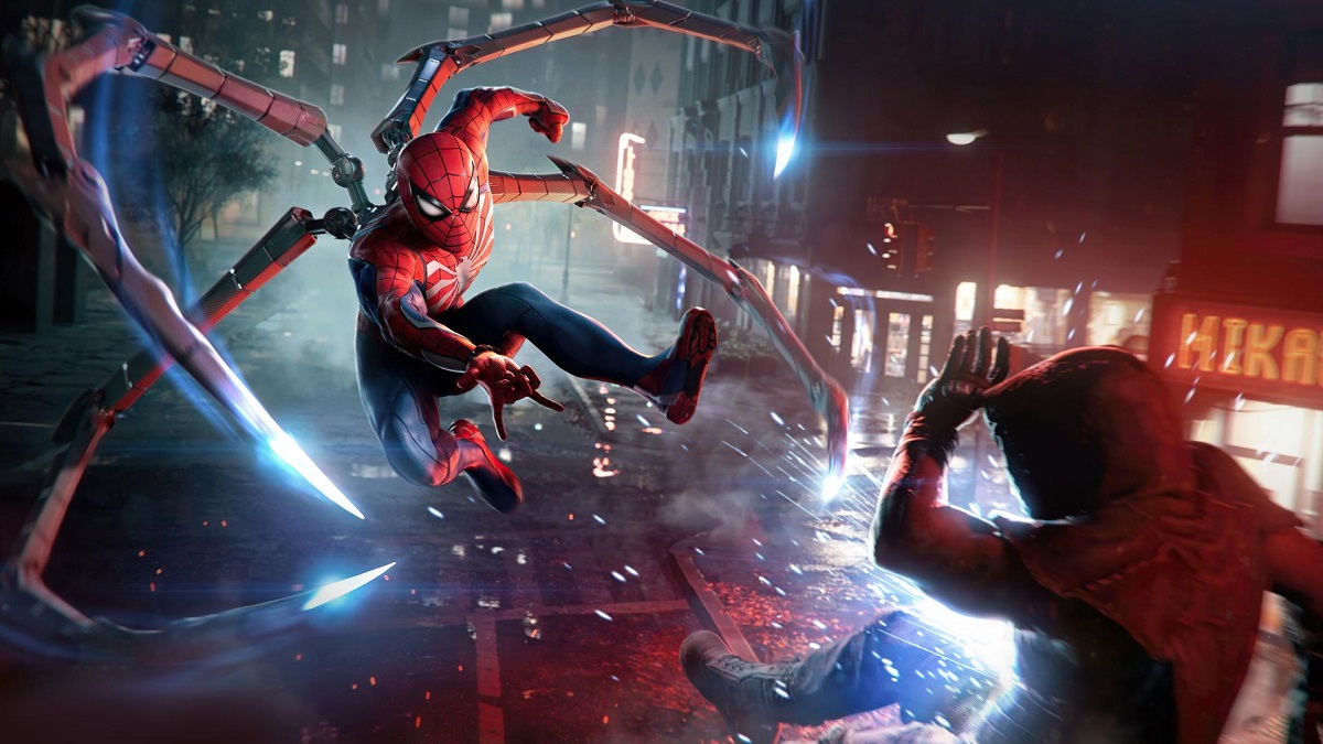 Verbluffend gedetailleerde panorama's van New York City in nieuwe screenshots van de actiegame Marvel's Spider-Man 2 van Insomniac Games Verbluffend gedetailleerde panorama's van New York City in nieuwe screenshots van de actiegame Marvel's Spider-Man 2 van Insomniac Games