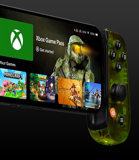 Backbone One: Xbox Edition-controller in actie Backbone One: Xbox Edition-controller in actie