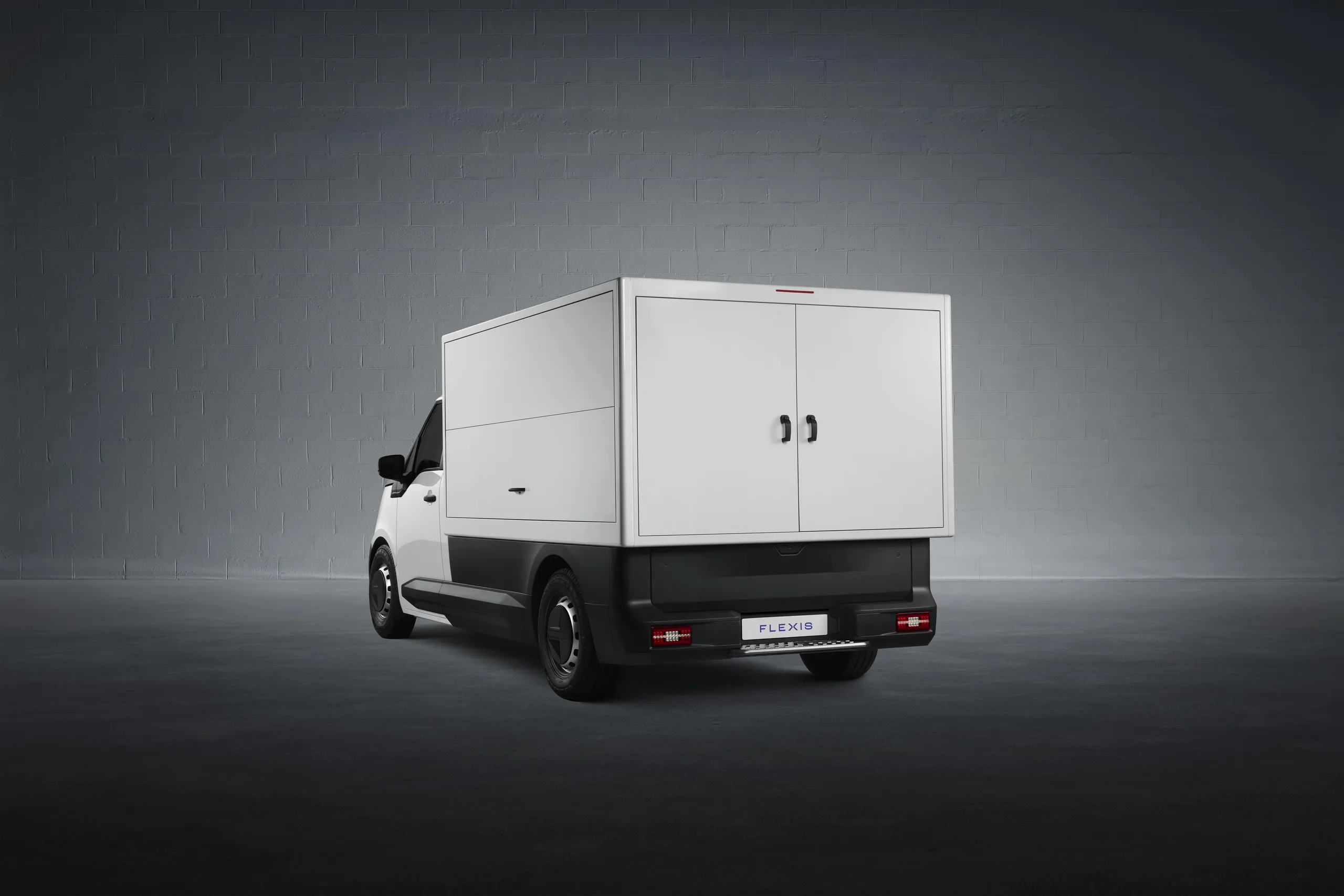 Interieur van de elektrische Cargo Van Interieur van de elektrische Cargo Van