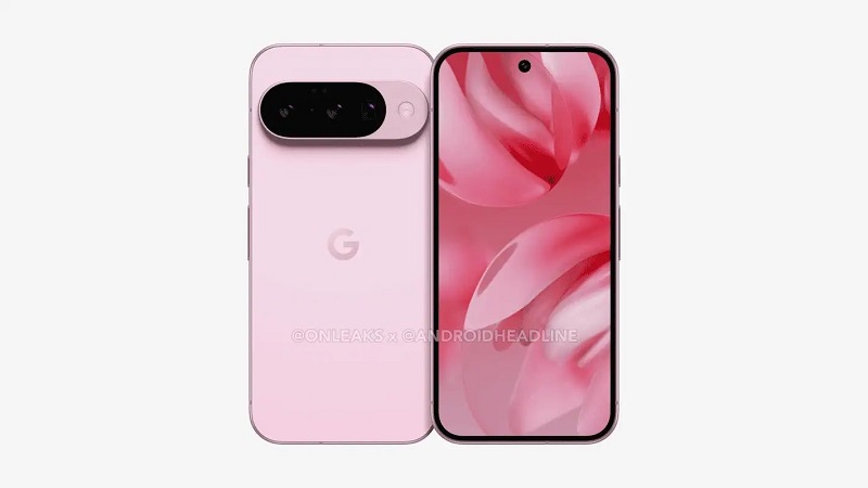 Google Pixel 10 achterpaneel render Google Pixel 10 achterpaneel render