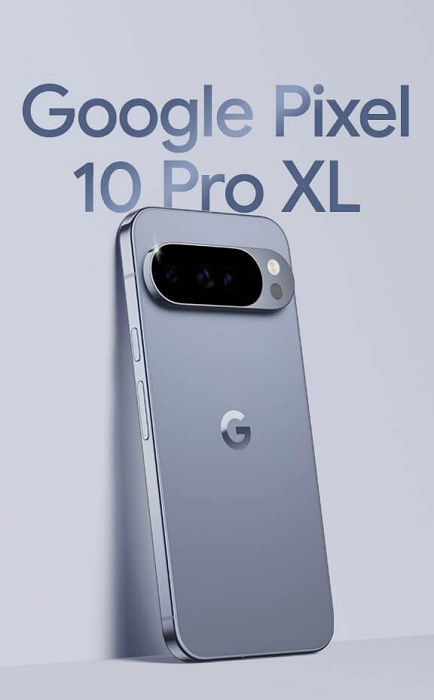 Render van Pixel 10 Pro XL smartphone Render van Pixel 10 Pro XL smartphone