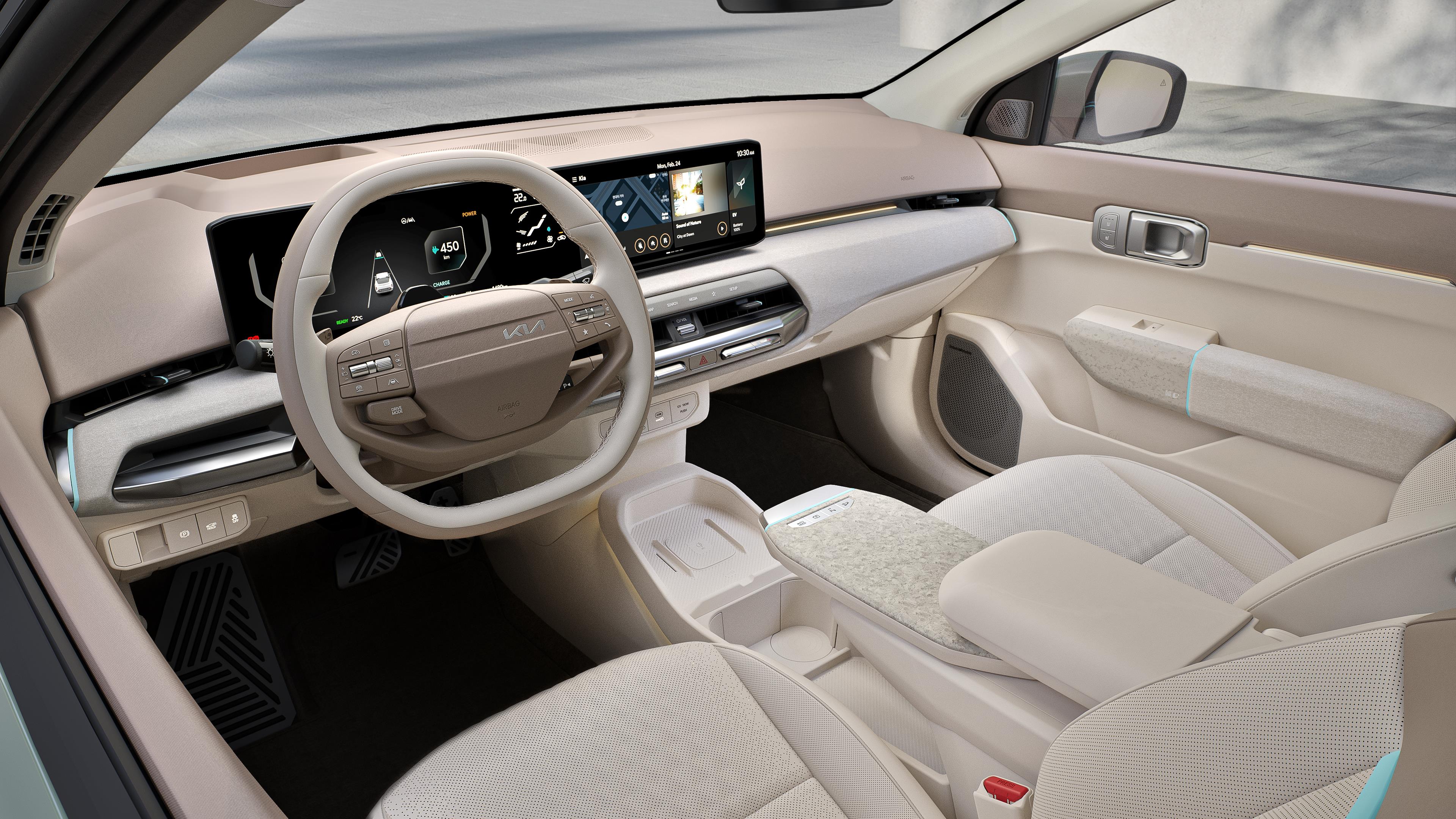 Kia EV4 Interieur - Beeldschermen Kia EV4 Interieur - Beeldschermen