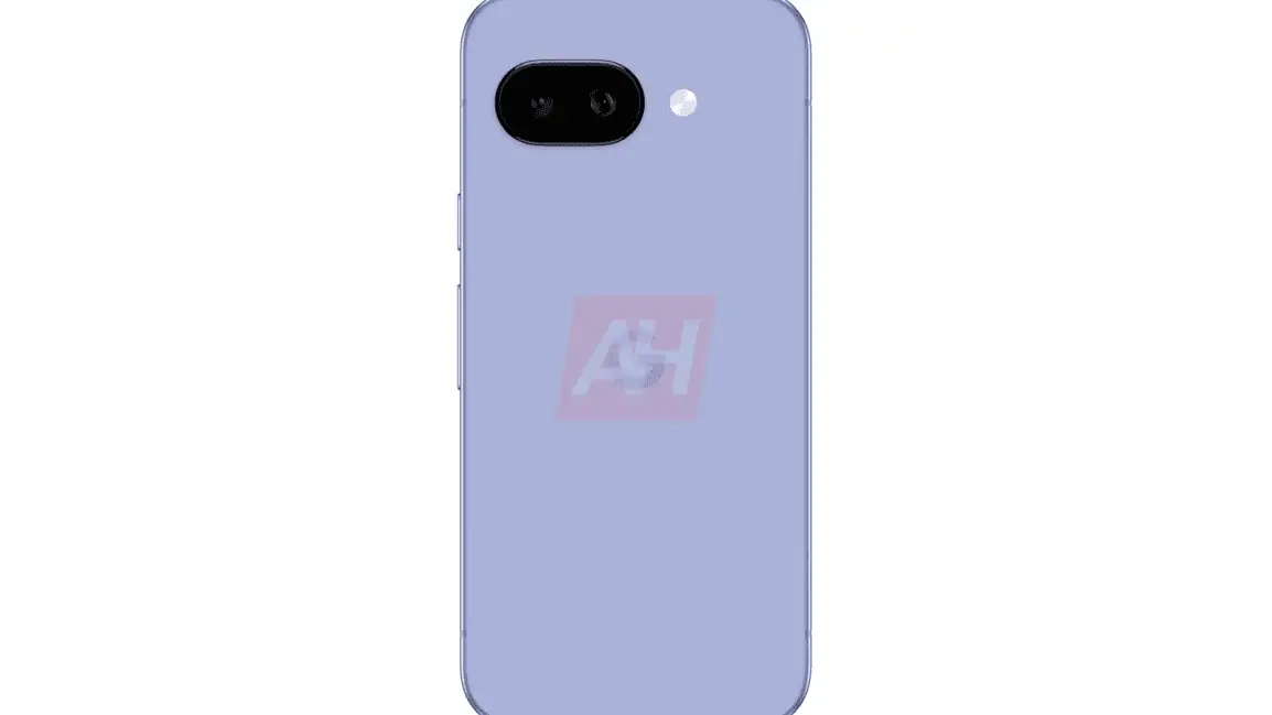 Render van Google Pixel 9a smartphone Render van Google Pixel 9a smartphone