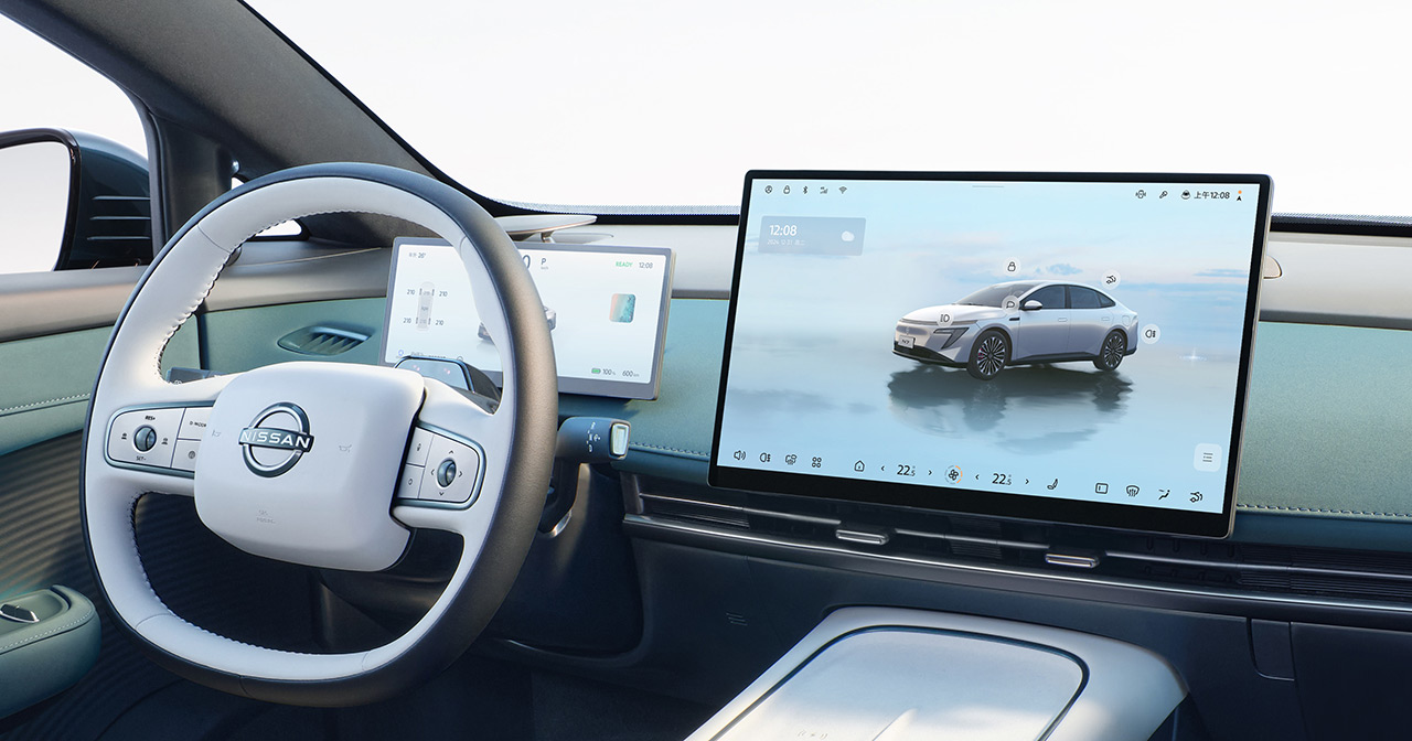 Nissan N7 interieur en zijn elementen Nissan N7 interieur en zijn elementen