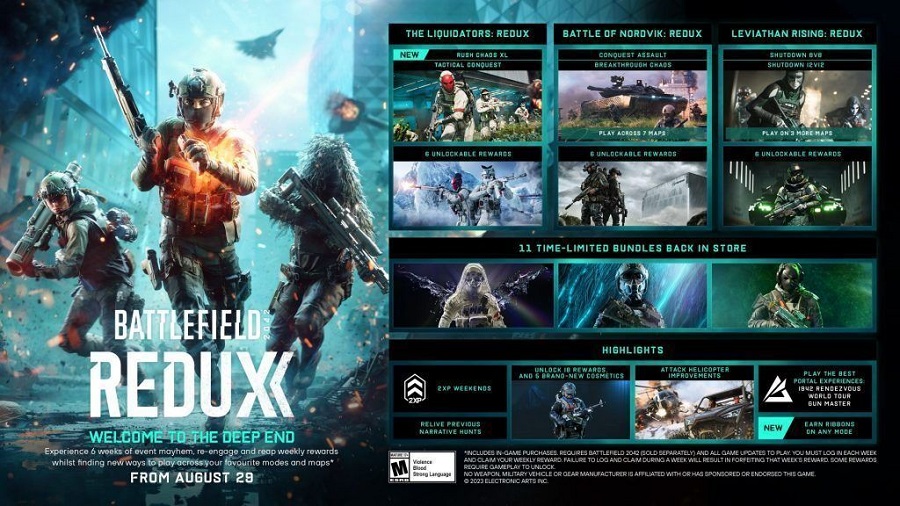 De ontwikkelaars van Battlefield 2042 hebben Seizoen 6 van de shooter aangekondigd en praten over het Redux-evenement, dat content van de laatste drie seizoenen zal herhalen en een nieuw progressiesysteem zal introduceren-2 De ontwikkelaars van Battlefield 2042 hebben Seizoen 6 van de shooter aangekondigd en praten over het Redux-evenement, dat content van de laatste drie seizoenen zal herhalen en een nieuw progressiesysteem zal introduceren-2