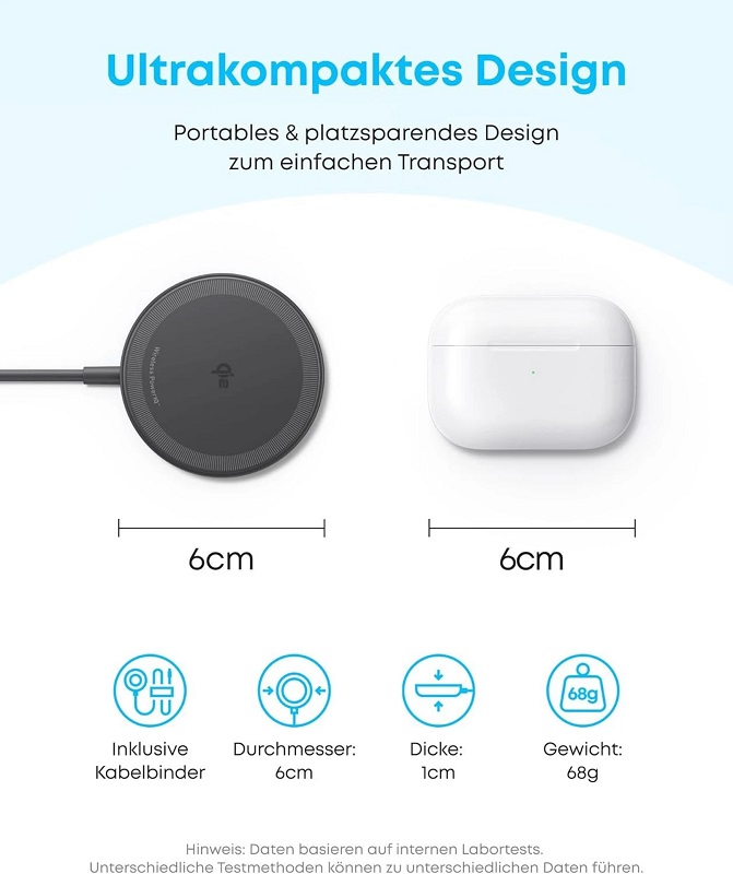 Zolo Wireless Charger op een tafel Zolo Wireless Charger op een tafel