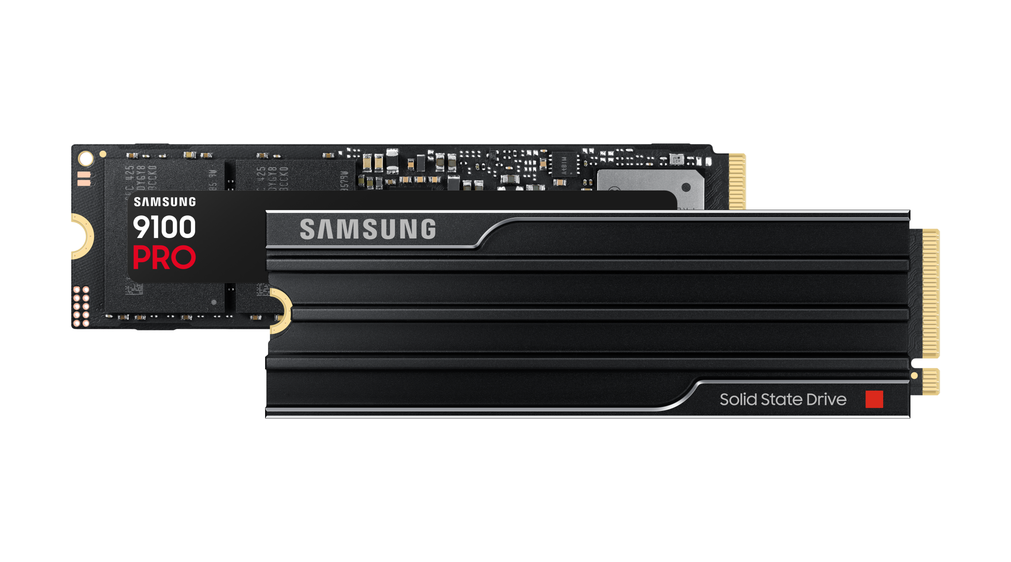 Samsung 9100 Pro SSD zonder koellichaam Samsung 9100 Pro SSD zonder koellichaam