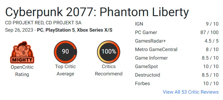 Critici zijn enthousiast over Cyberpunk 2077: Phantom Liberty! De eerste recensies van journalisten spreken over de hoogste kwaliteit van de uitbreiding en het spannende plot-2 Critici zijn enthousiast over Cyberpunk 2077: Phantom Liberty! De eerste recensies van journalisten spreken over de hoogste kwaliteit van de uitbreiding en het spannende plot-2