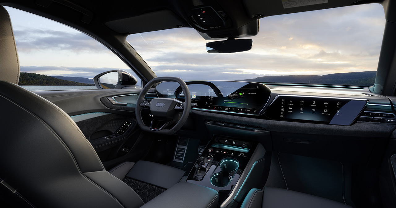 Interieur van de Audi A5 e-hybrid Interieur van de Audi A5 e-hybrid