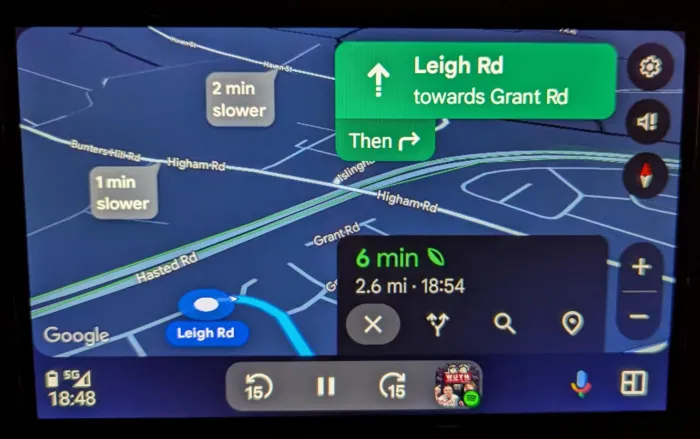 Een voorbeeld van de nieuwe Google Maps-interface Een voorbeeld van de nieuwe Google Maps-interface