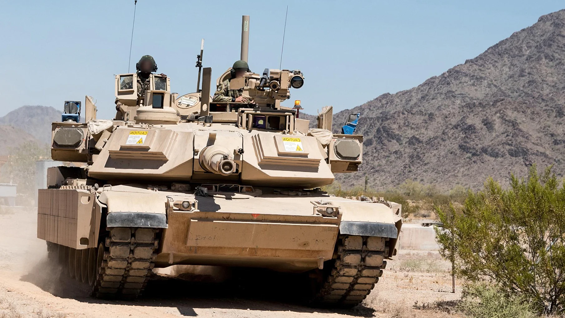 Abrams 1A2 tank De Abrams 1A2 tank. Illustratie: Amerikaanse leger