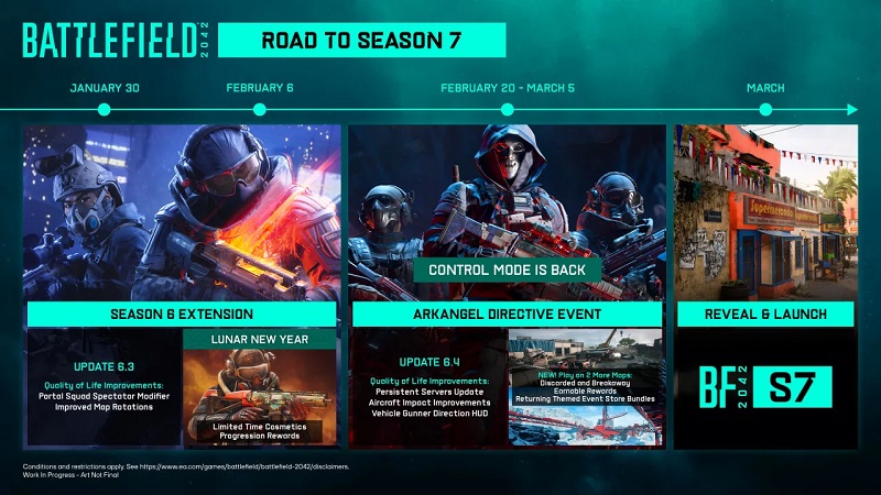 Twee updates en een thema-evenement: De ontwikkelaars van Battlefield 2042 onthulden welke vernieuwingen spelers te wachten staan voor de start van Seizoen 7-2 Twee updates en een thema-evenement: De ontwikkelaars van Battlefield 2042 onthulden welke vernieuwingen spelers te wachten staan voor de start van Seizoen 7-2