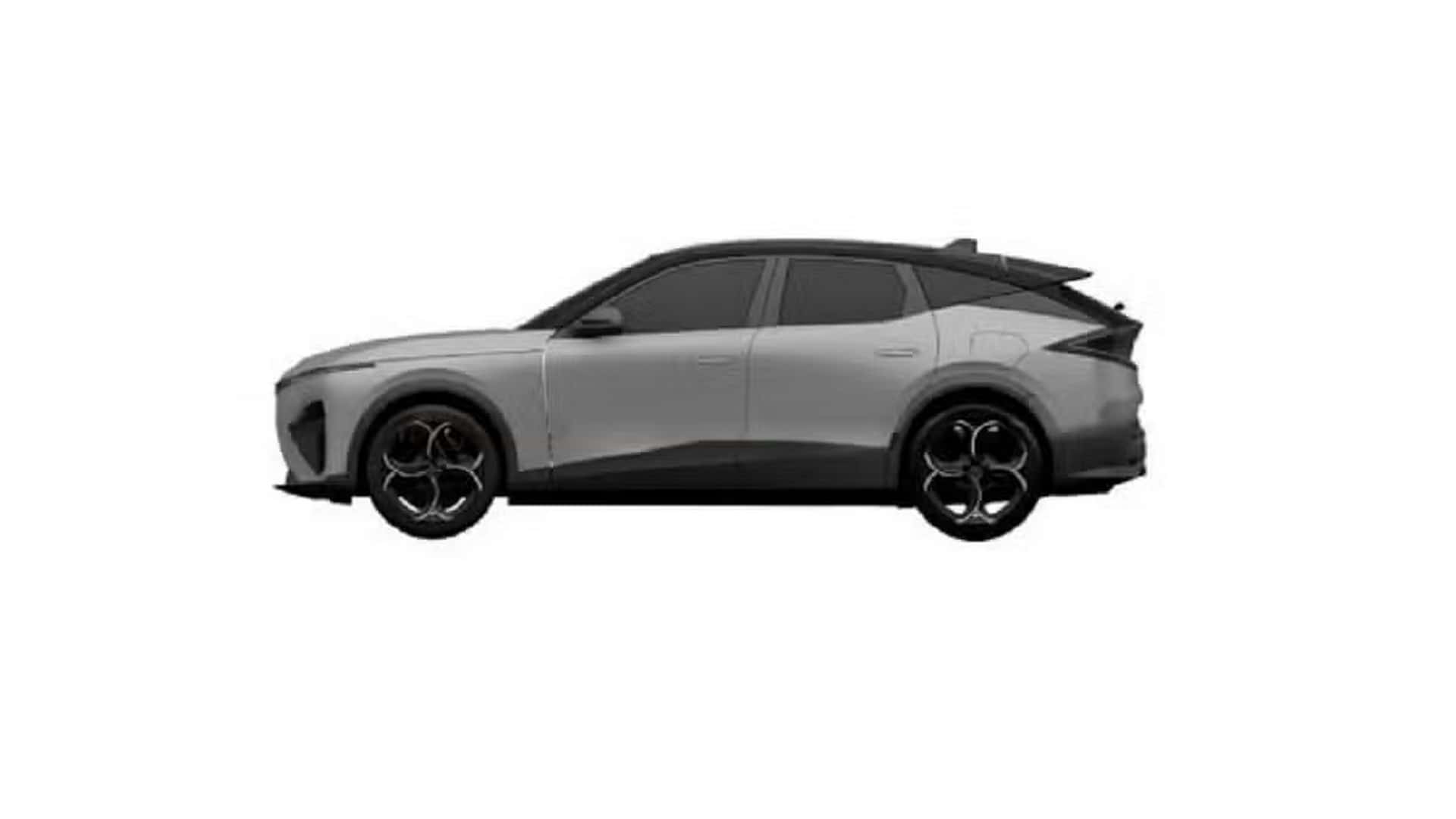 Voorkant ontwerp van de Alfa Romeo Stelvio 2025 Voorkant ontwerp van de Alfa Romeo Stelvio 2025