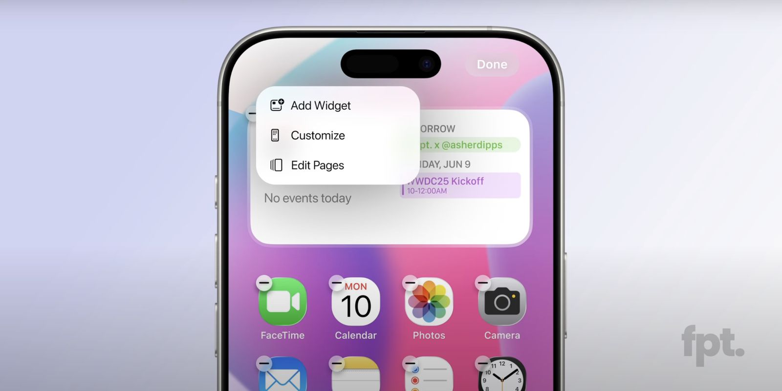 Vermeend iOS 19-menu Vermeend iOS 19-menu
