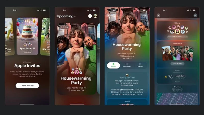 Apple Invites screenshots Apple Invites screenshots