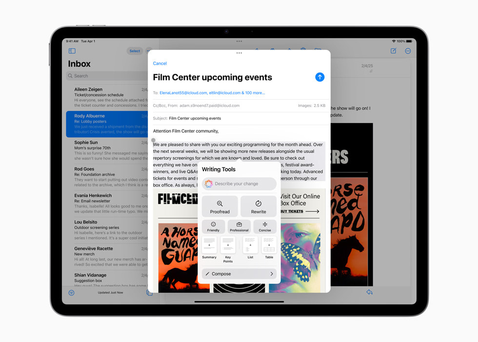 Apple iPad Air met intelligente schrijftools Apple iPad Air met intelligente schrijftools