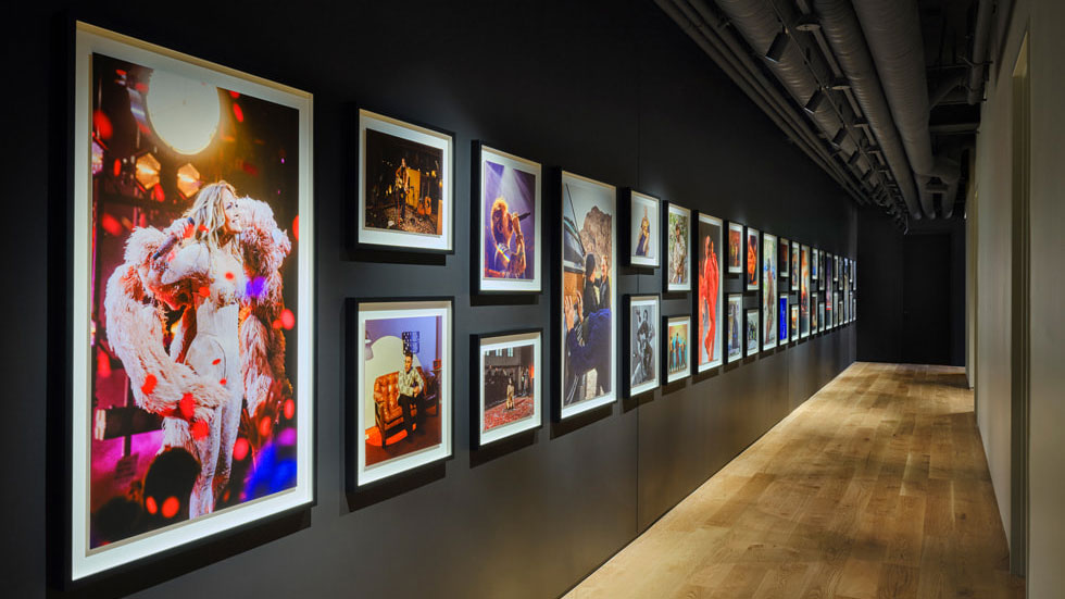 Het interieur van de Apple Music studio