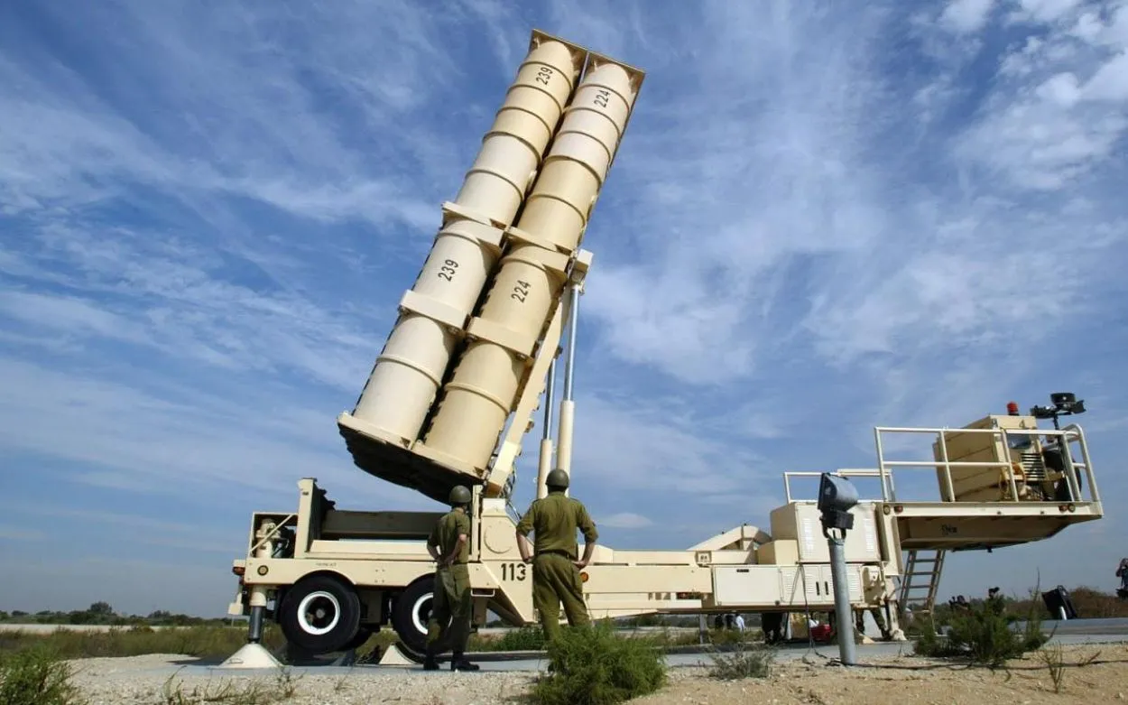 Pijl 3 Arrow 3 - Illustratie gepresenteerd door Israel Aerospace Industries