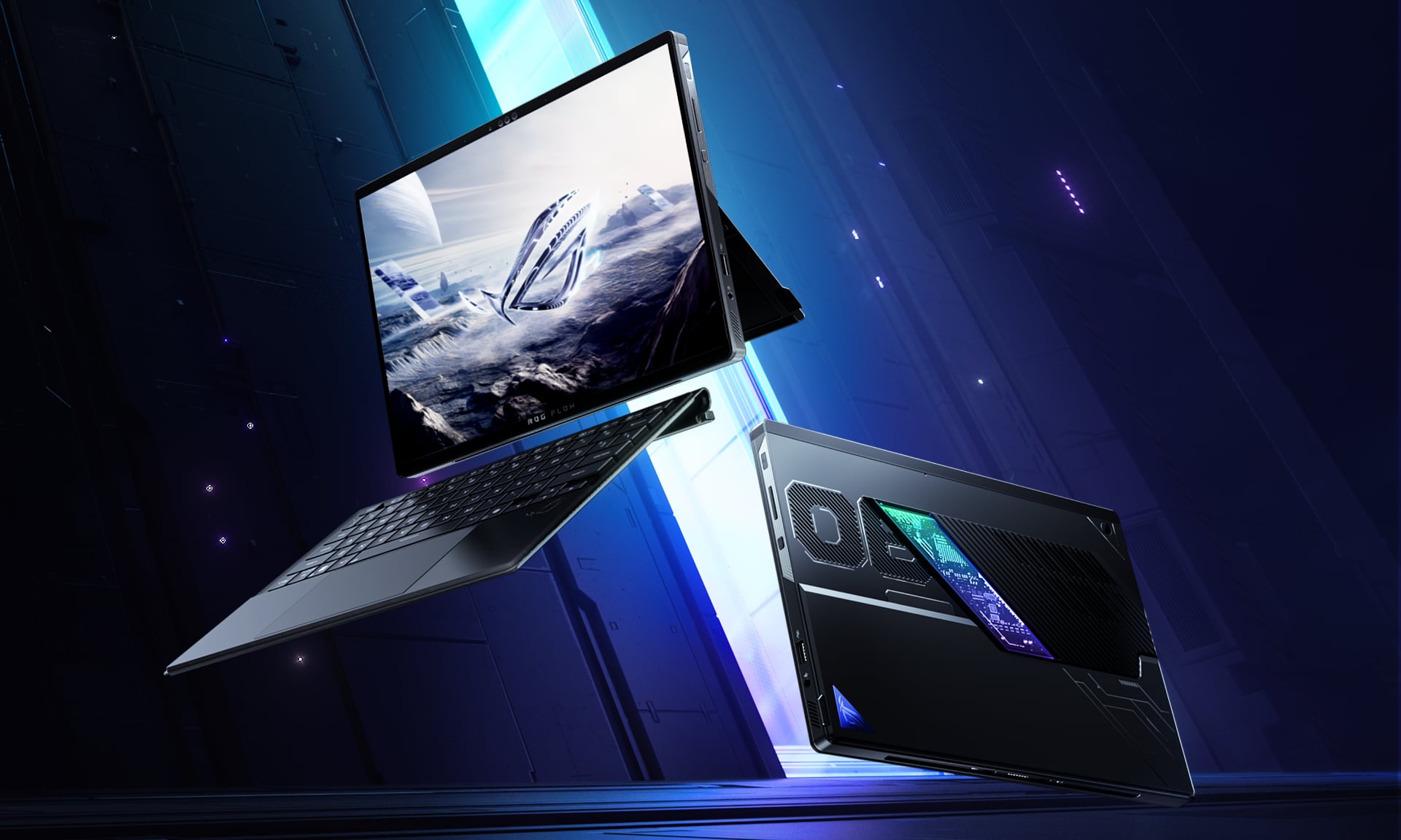 ROG Flow laptops . Illustratie: ASUS ROG Flow Z13 laptop met eersteklas ontwerp