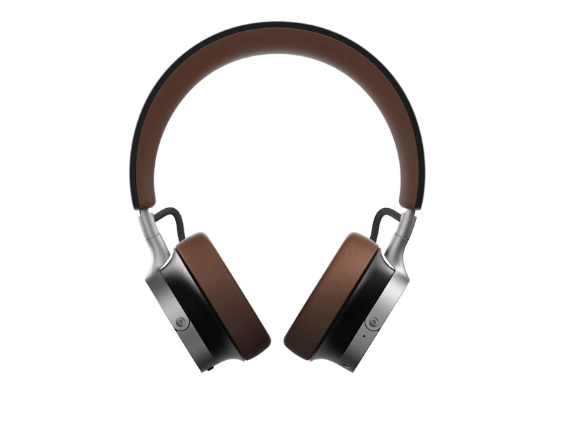 Frontview van de Beyerdynamic Aventho 100 bruine hoofdtelefoons Frontview van de Beyerdynamic Aventho 100 bruine hoofdtelefoons