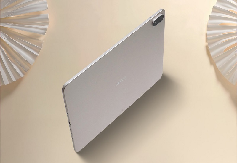 Oppo Pad 4 Pro tablet op de achtergrond Oppo Pad 4 Pro tablet op de achtergrond