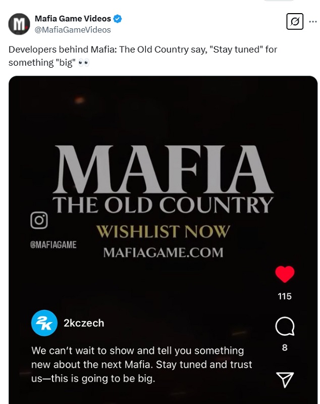 Maffia: Het oude land teaser. Maffia: Het oude land teaser.