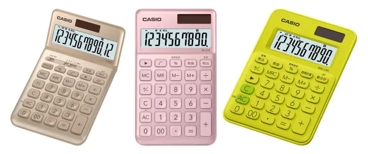 Casio MS-20UC-J serie calculator met Japans design Casio MS-20UC-J serie calculator met Japans design