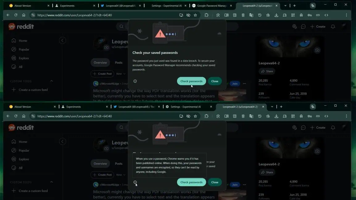 Werk uw wachtwoord bij in Google Password Manager Werk uw wachtwoord bij in Google Password Manager
