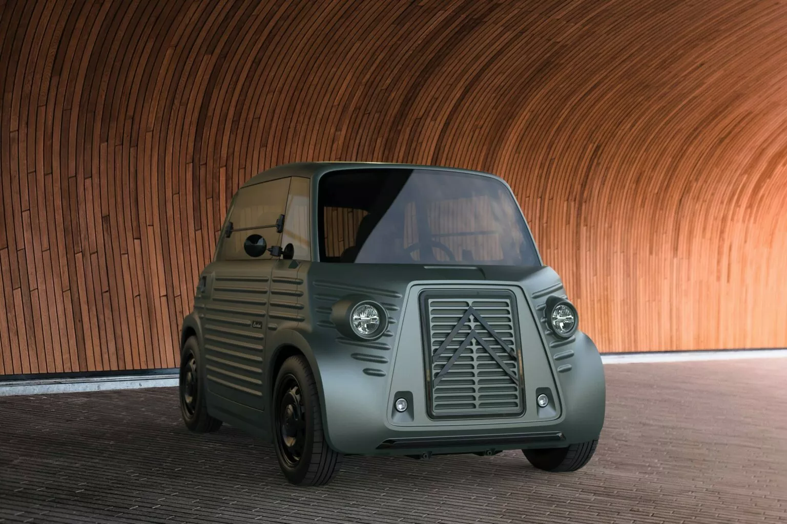 Citroën Type Ami in retrostijl. Citroën Type Ami in retrostijl.