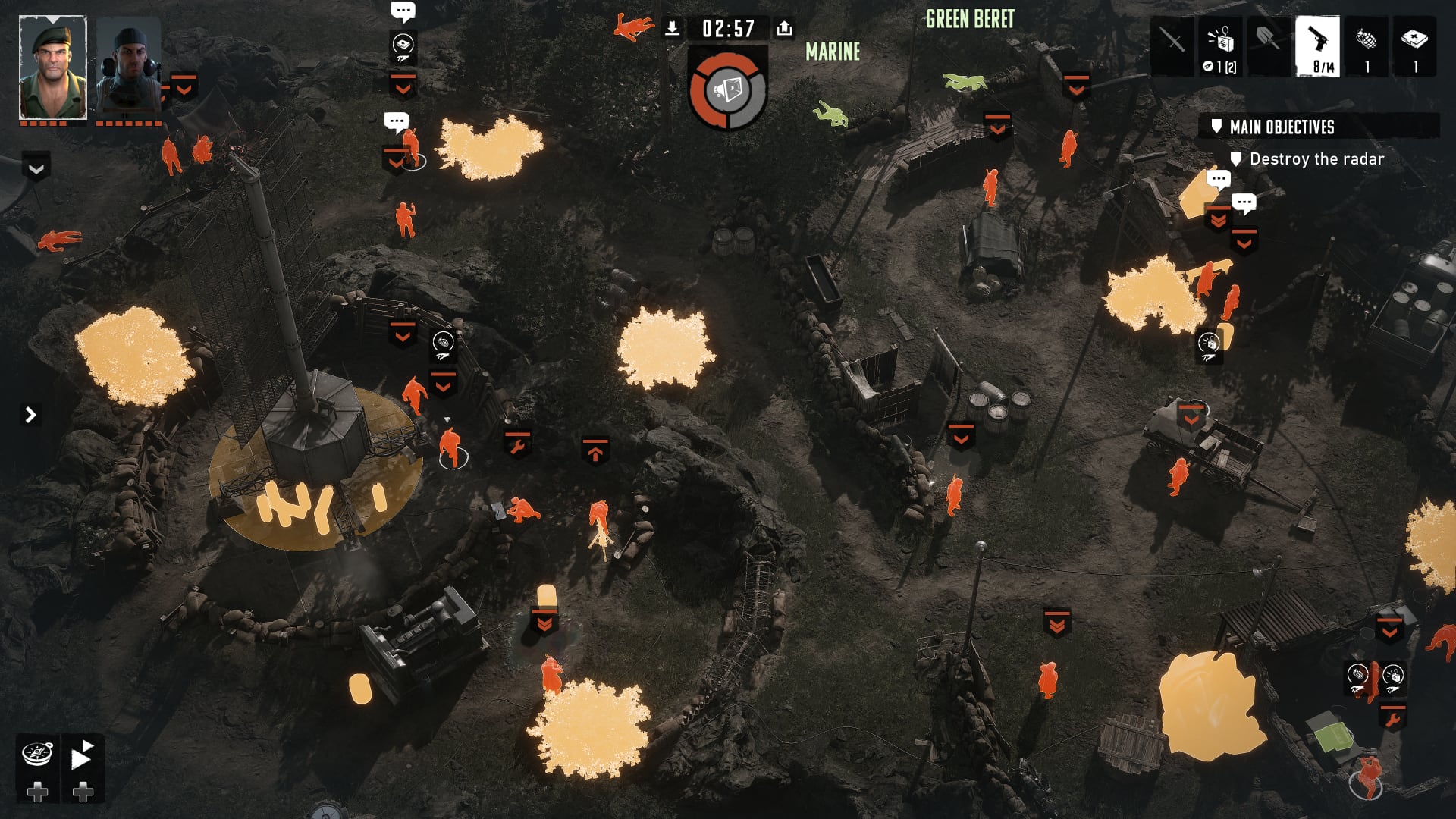 Interface van Commandos: Origins Interface van Commandos: Origins