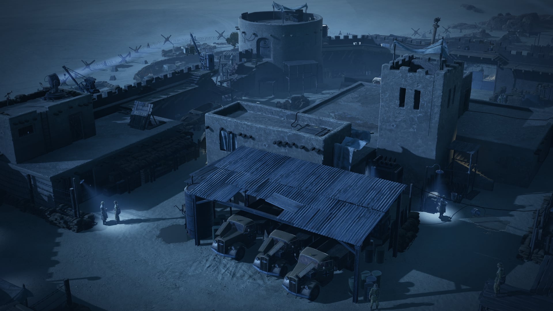 Een scène uit het spel Commandos: Origins Een scène uit het spel Commandos: Origins