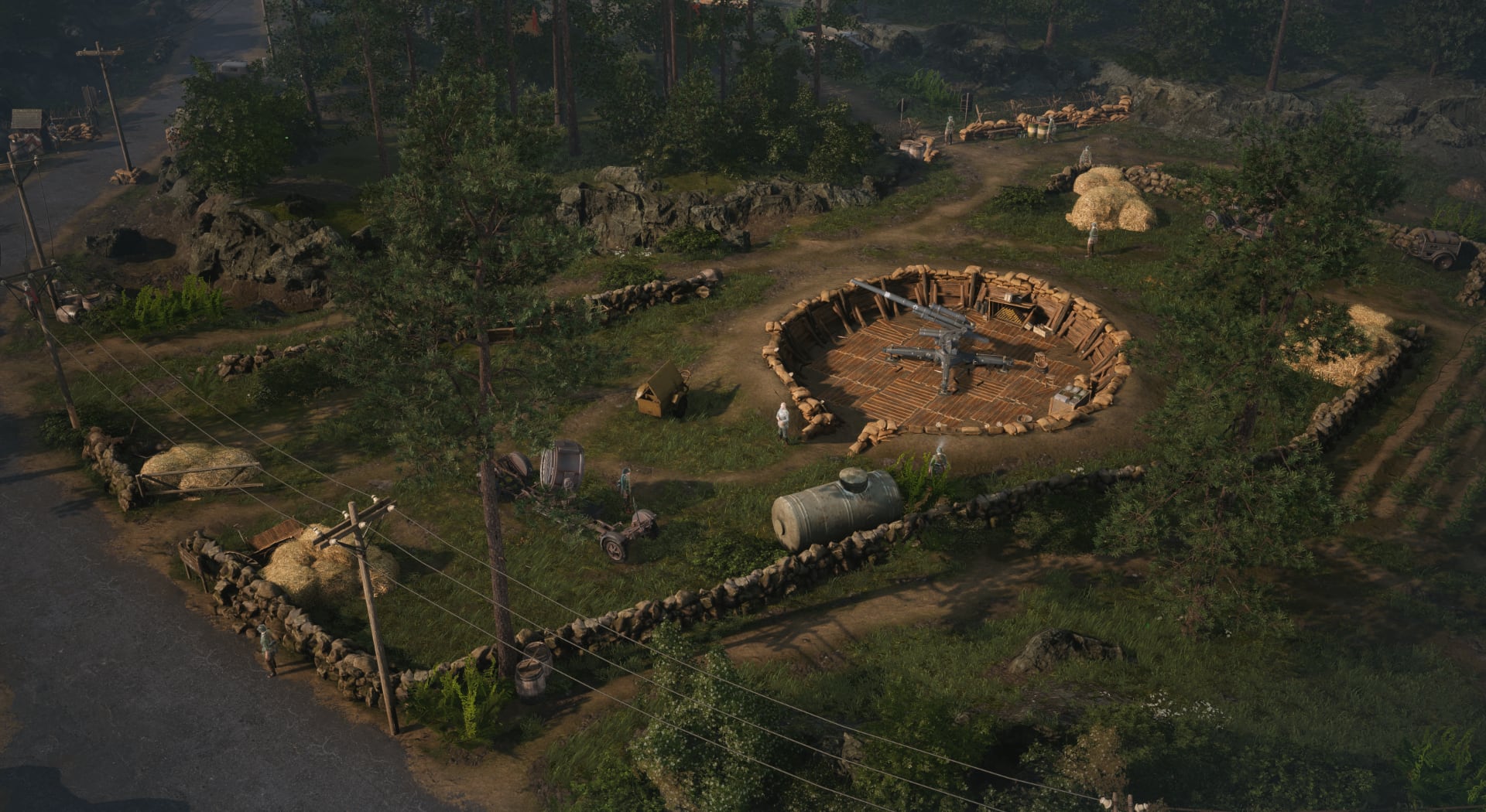 Een scène uit het spel Commandos: Origins Een scène uit het spel Commandos: Origins