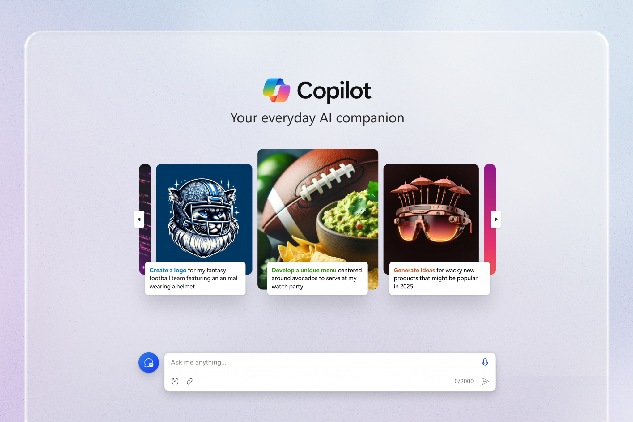 Microsoft heeft het ontwerp en de functionaliteit van chatbot Copilot bijgewerkt Microsoft heeft het ontwerp en de functionaliteit van chatbot Copilot bijgewerkt