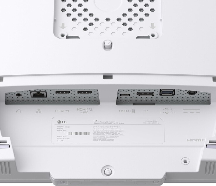 Onderaanzicht van LG UltraGear 32G810SA Onderaanzicht van LG UltraGear 32G810SA
