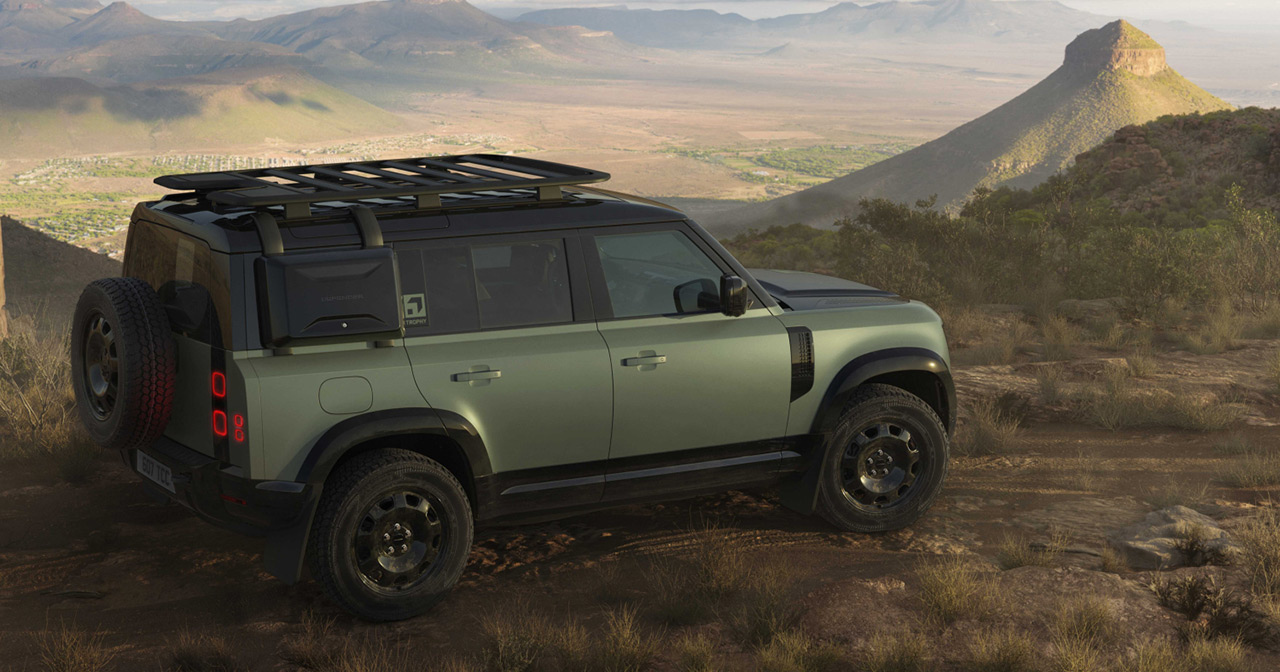 Defender Trophy Edition in de kleur Keswick Green