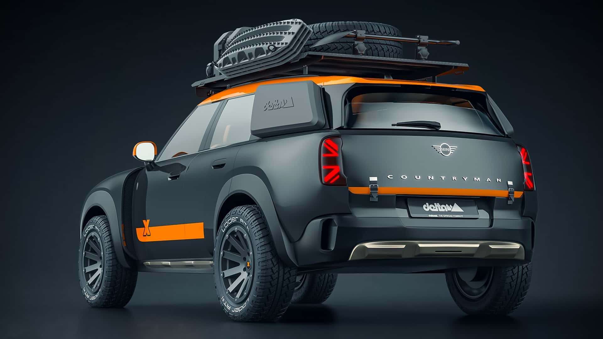 Mini Countryman in Dakar Rally stijl, weergave 1 Mini Countryman in Dakar Rally stijl, weergave 1