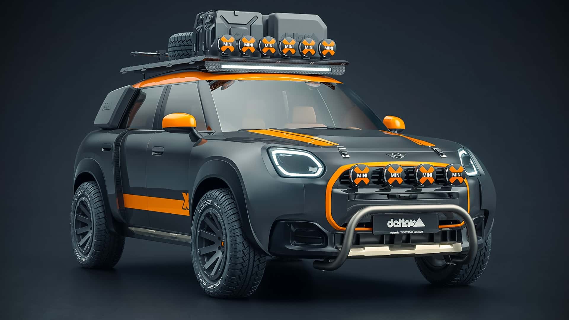 Mini Countryman in Dakar Rally stijl, weergave 2 Mini Countryman in Dakar Rally stijl, weergave 2