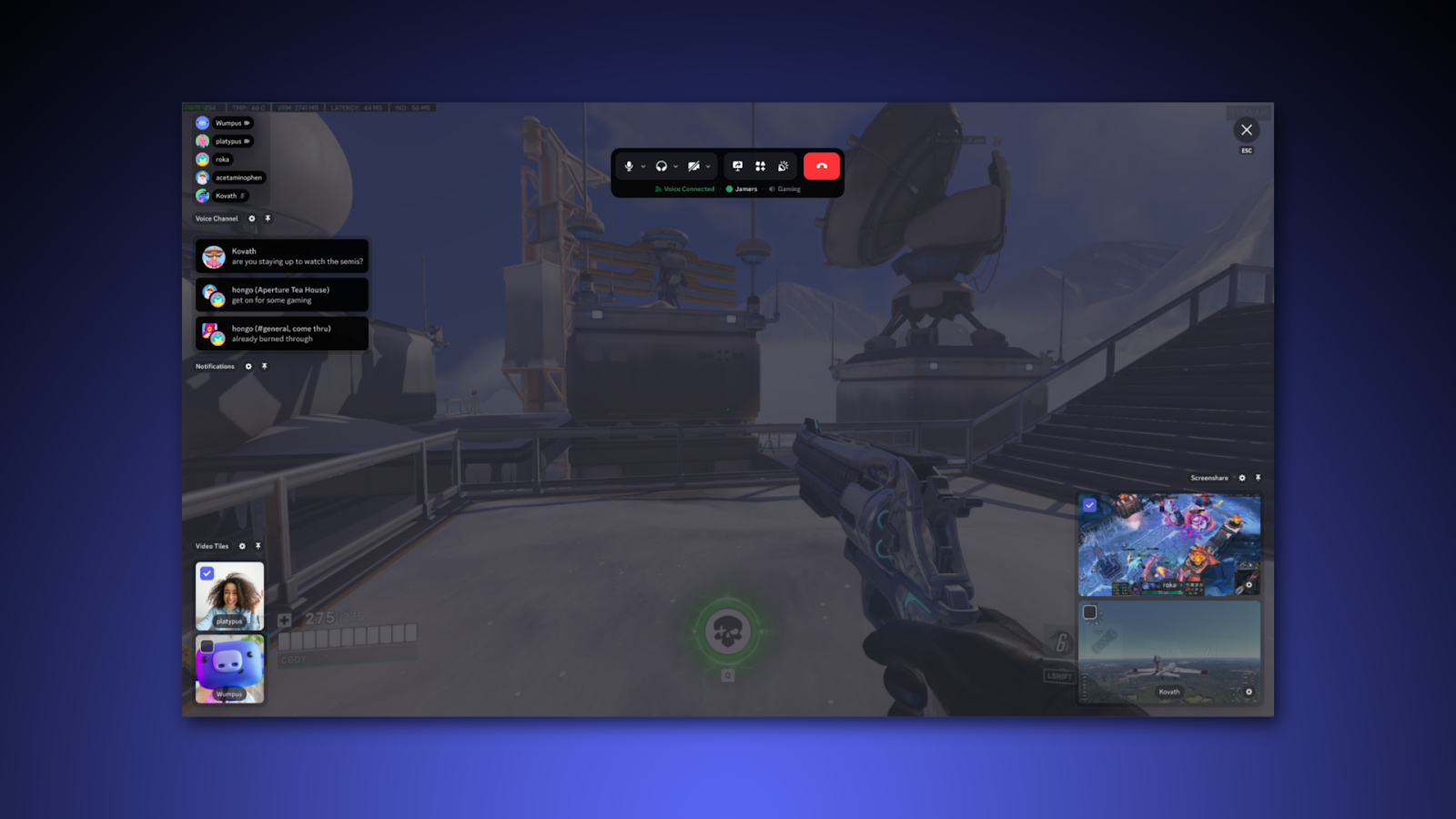 Nieuwe Discord-uitgang boven het spel (overlay)