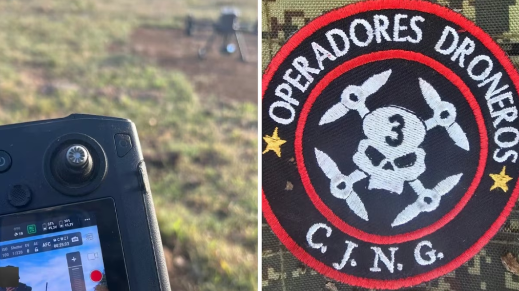 Patch van de drone-eenheid van het CJNG-kartel Patch van de drone-eenheid van het CJNG-kartel