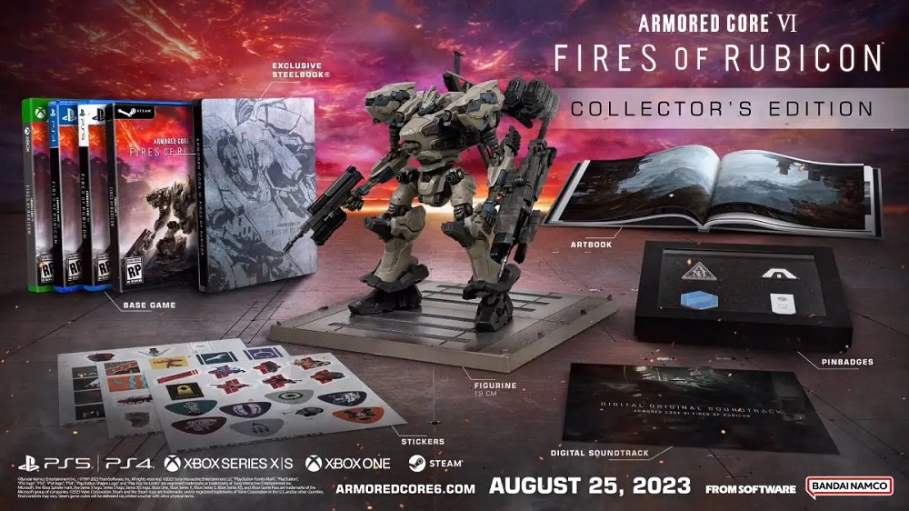 De Collector's Edition van Armored Core VI: Fires of Rubicon is nu verkrijgbaar. Inclusief een gedetailleerde Mech, gedetailleerd artbook en veel goodies-2 De Collector's Edition van Armored Core VI: Fires of Rubicon is nu verkrijgbaar. Inclusief een gedetailleerde Mech, gedetailleerd artbook en veel goodies-2