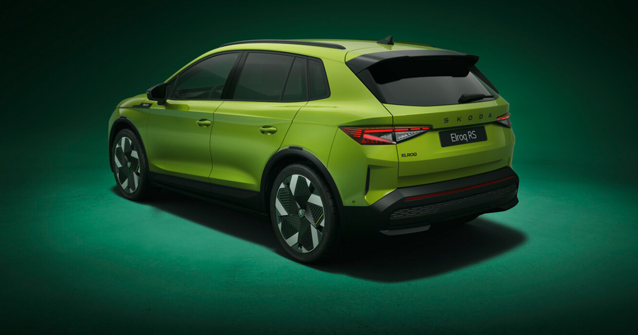 Achterdetail Skoda Elroq RS Achterdetail Skoda Elroq RS