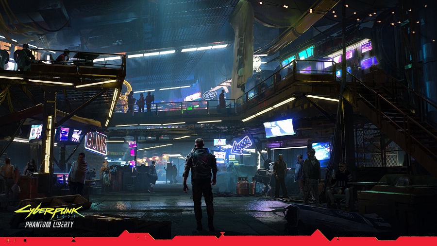 De ontwikkelaars van Cyberpunk 2077 hebben sfeerbeelden onthuld van een van de centrale locaties van de Phantom Liberty-uitbreiding-2 De ontwikkelaars van Cyberpunk 2077 hebben sfeerbeelden onthuld van een van de centrale locaties van de Phantom Liberty-uitbreiding-2