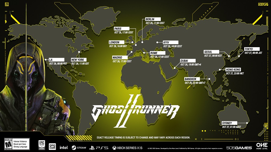 De ontwikkelaars van het cyberpunk actiespel Ghostrunner 2 hebben de exacte releasetijd van het spel in de belangrijkste tijdzones bekendgemaakt-2 De ontwikkelaars van het cyberpunk actiespel Ghostrunner 2 hebben de exacte releasetijd van het spel in de belangrijkste tijdzones bekendgemaakt-2