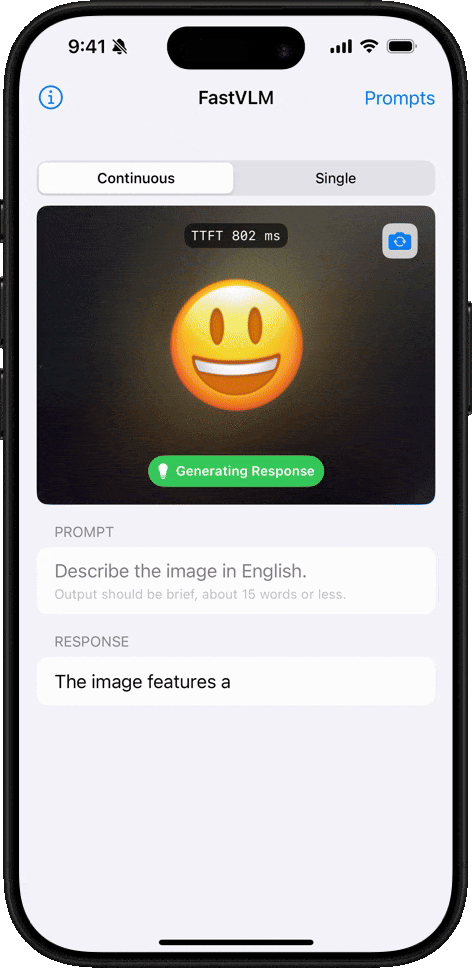 FastVLM beeldverwerking - emoji FastVLM beeldverwerking - emoji