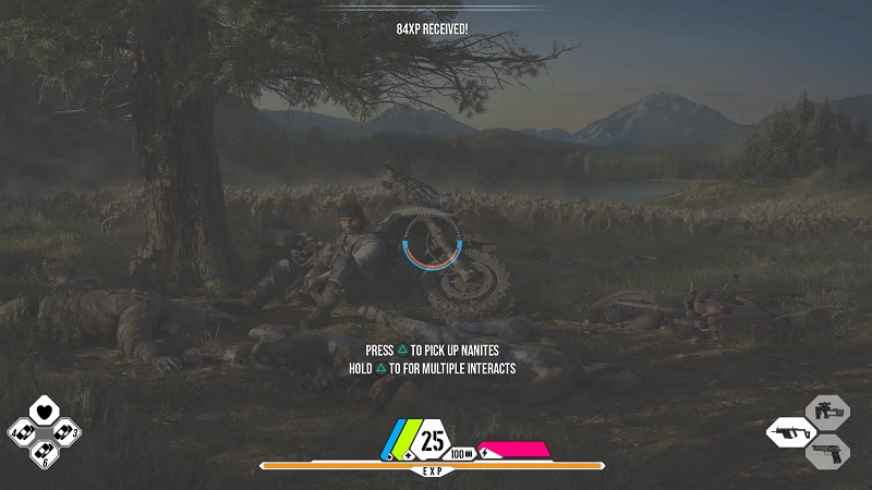 Screenshot van de interface van het onaangekondigde spel van Bend Studio Screenshot van de interface van het onaangekondigde spel van Bend Studio