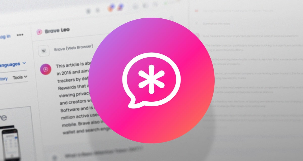 Brave lanceert zijn eigen anonieme AI-chatbot genaamd Leo Brave lanceert zijn eigen anonieme AI-chatbot genaamd Leo