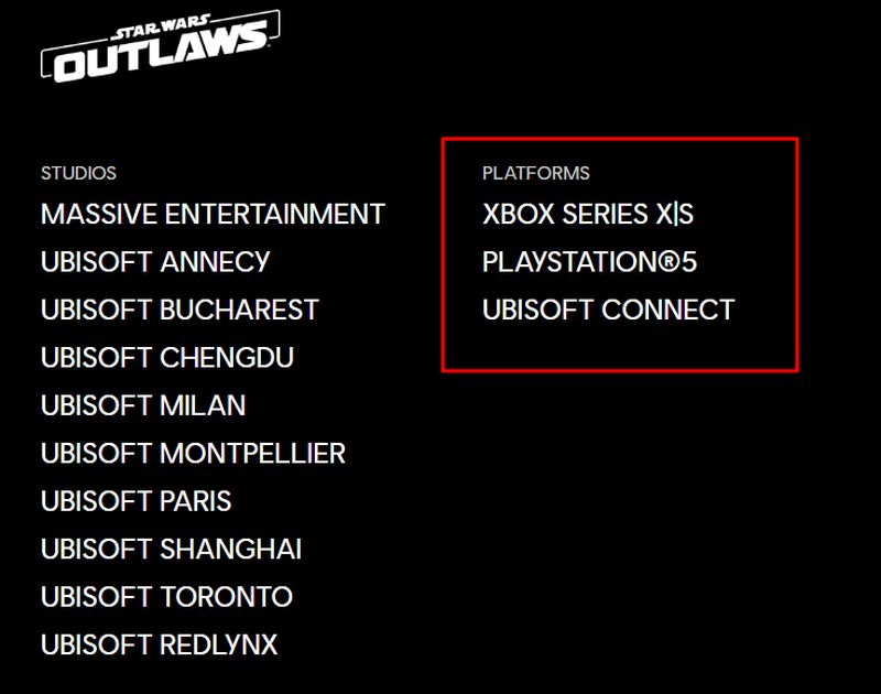 Steam- en EGS-gebruikers zullen Star Wars: Outlaws niet kunnen kopen. De veelbelovende actiegame zal alleen beschikbaar zijn voor pc-gamers in de Ubisoft Store en Ubisoft Connect.-2 Steam- en EGS-gebruikers zullen Star Wars: Outlaws niet kunnen kopen. De veelbelovende actiegame zal alleen beschikbaar zijn voor pc-gamers in de Ubisoft Store en Ubisoft Connect.-2